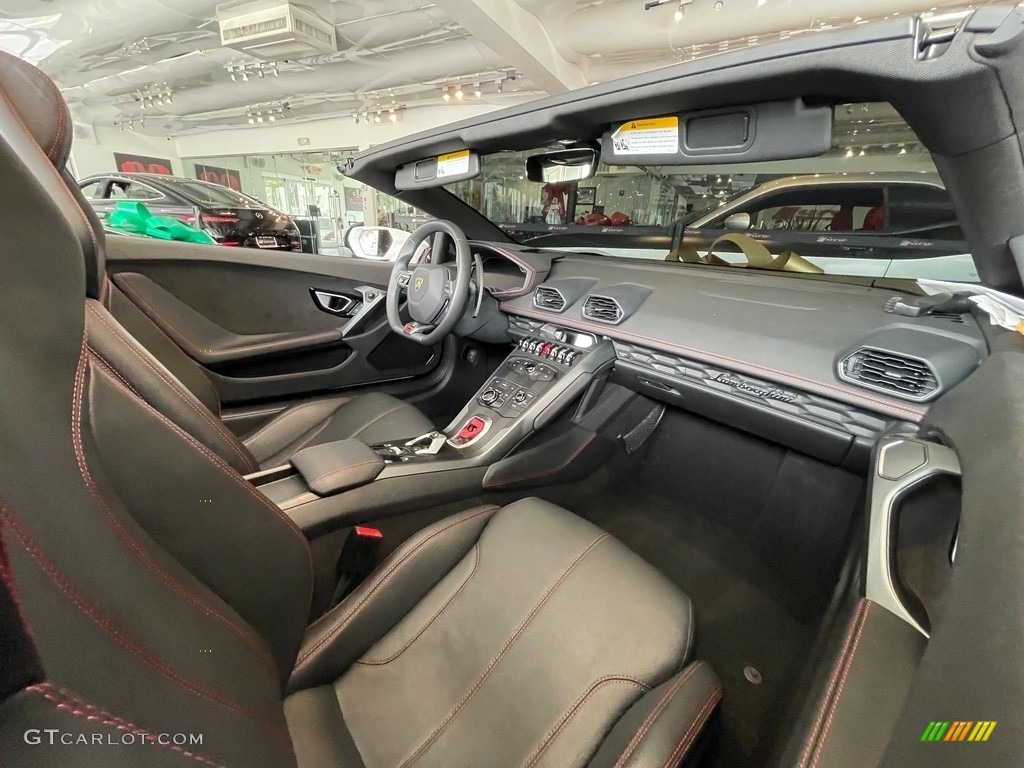 Nero Ade Interior 2018 Lamborghini Huracan LP580-2 Spyder Photo #142810063