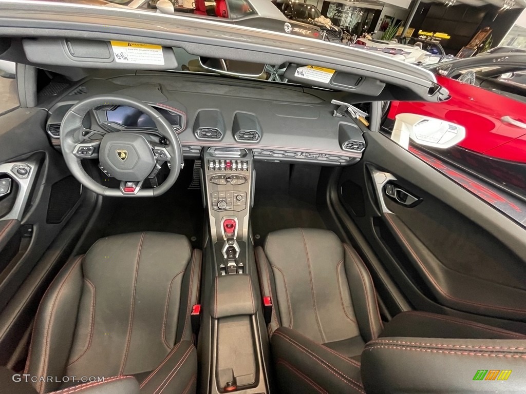 2018 Lamborghini Huracan LP580-2 Spyder Nero Ade Dashboard Photo #142810090
