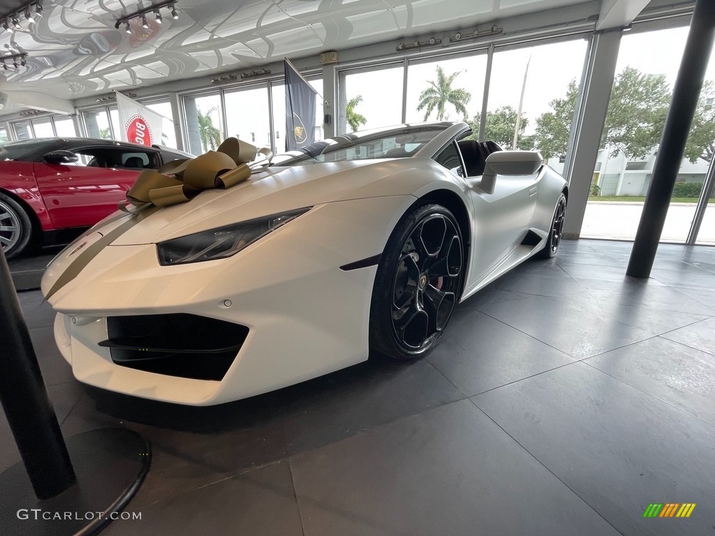 Bianco Monocerus 2018 Lamborghini Huracan LP580-2 Spyder Exterior Photo #142810201
