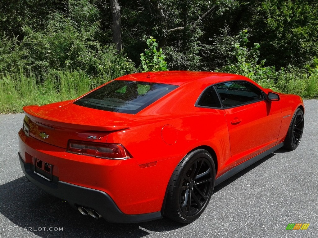 2015 Camaro ZL1 Coupe - Red Hot / Black photo #7