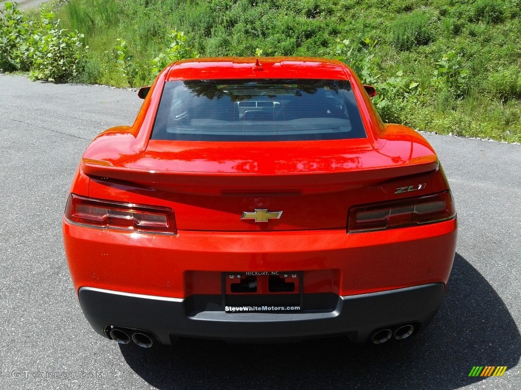 2015 Camaro ZL1 Coupe - Red Hot / Black photo #8