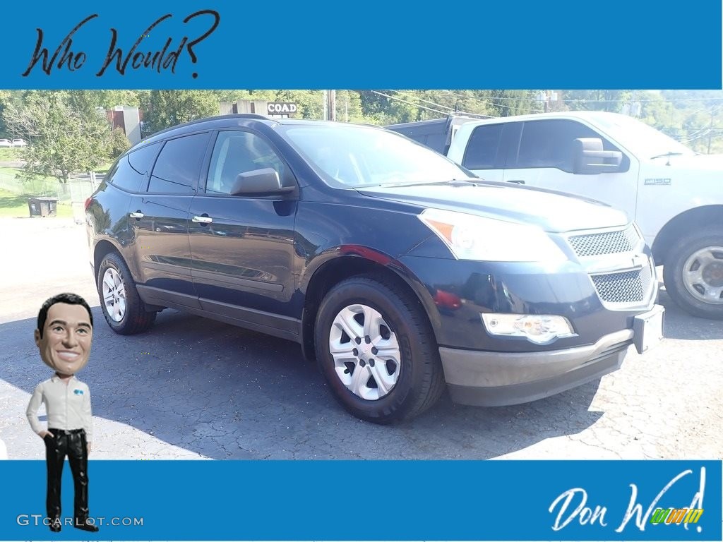 2011 Traverse LS AWD - Dark Blue Metallic / Dark Gray/Light Gray photo #1
