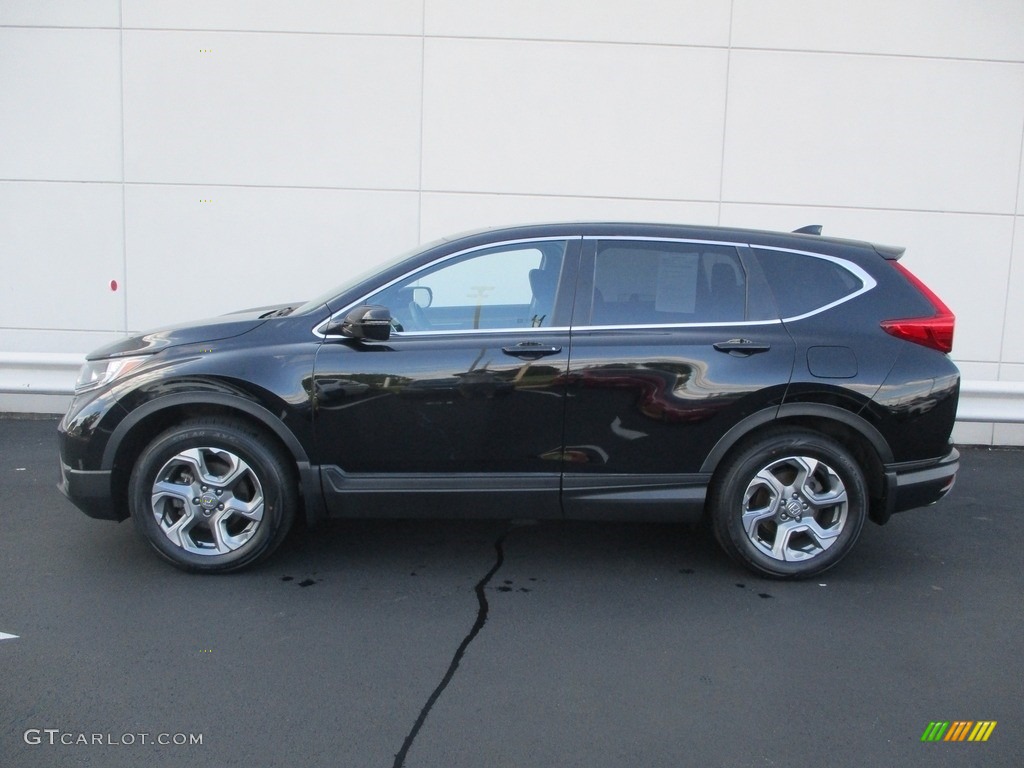 2018 CR-V EX-L AWD - Crystal Black Pearl / Black photo #2