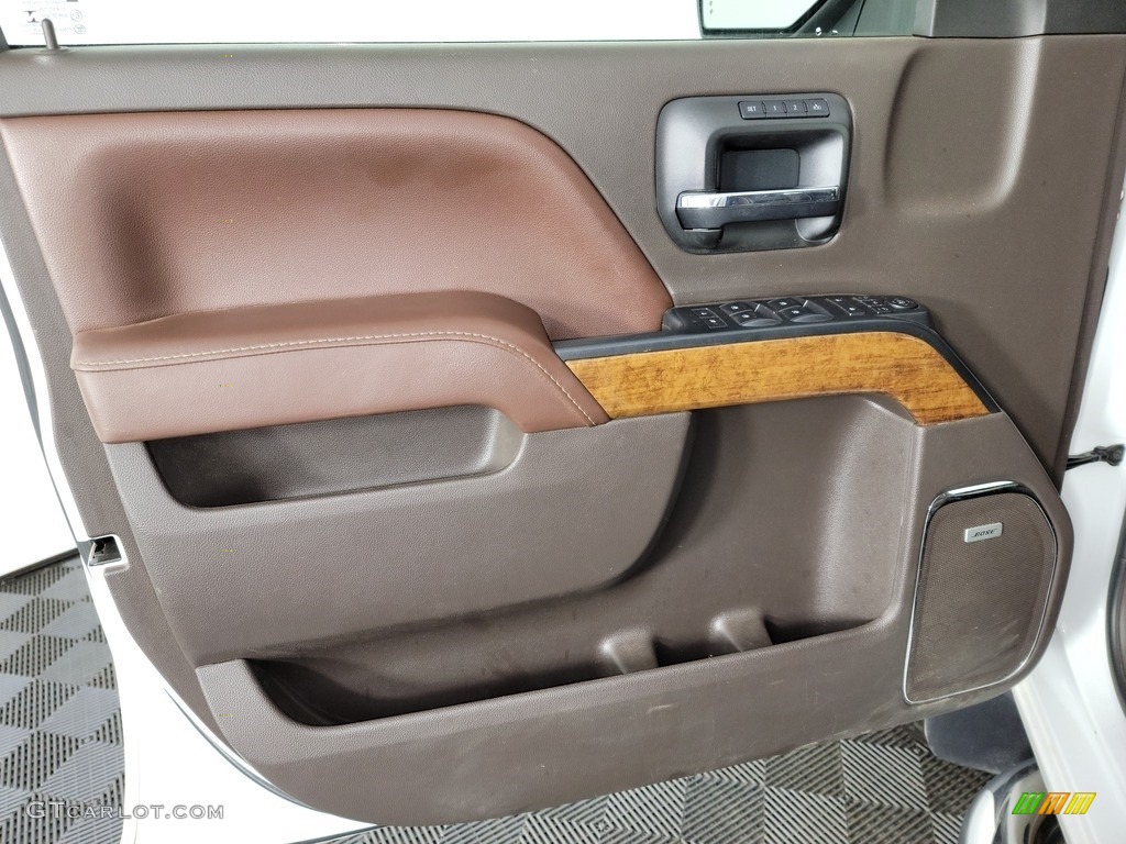 2016 Chevrolet Silverado 2500HD High Country Crew Cab 4x4 High Country Saddle Door Panel Photo #142813220