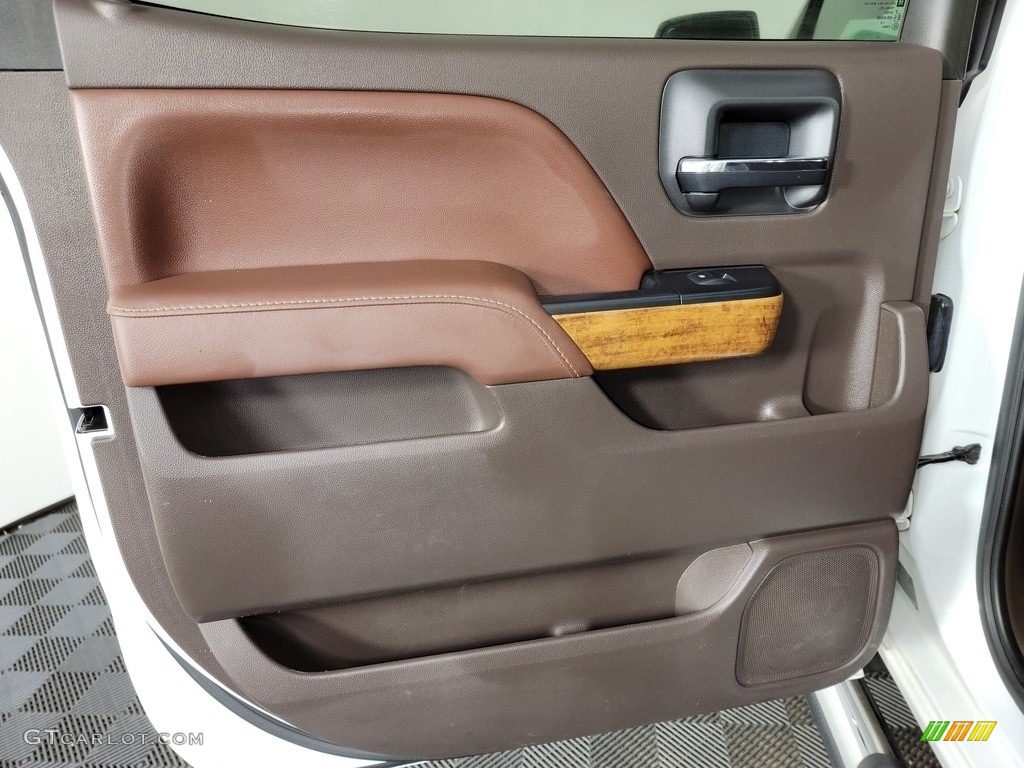 2016 Chevrolet Silverado 2500HD High Country Crew Cab 4x4 High Country Saddle Door Panel Photo #142813438