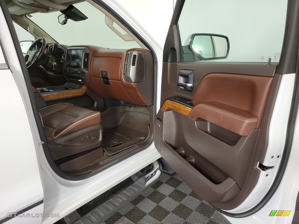 2016 Chevrolet Silverado 2500HD High Country Crew Cab 4x4 High Country Saddle Door Panel Photo #142813471