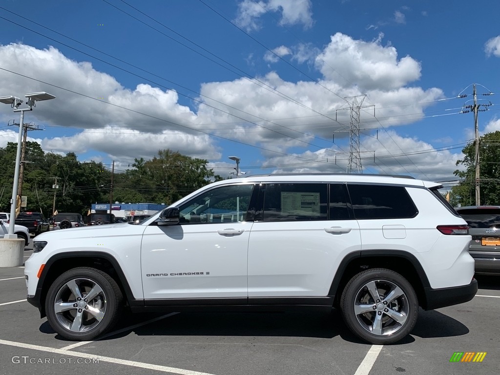 Bright White 2021 Jeep Grand Cherokee L Limited 4x4 Exterior Photo #142814500