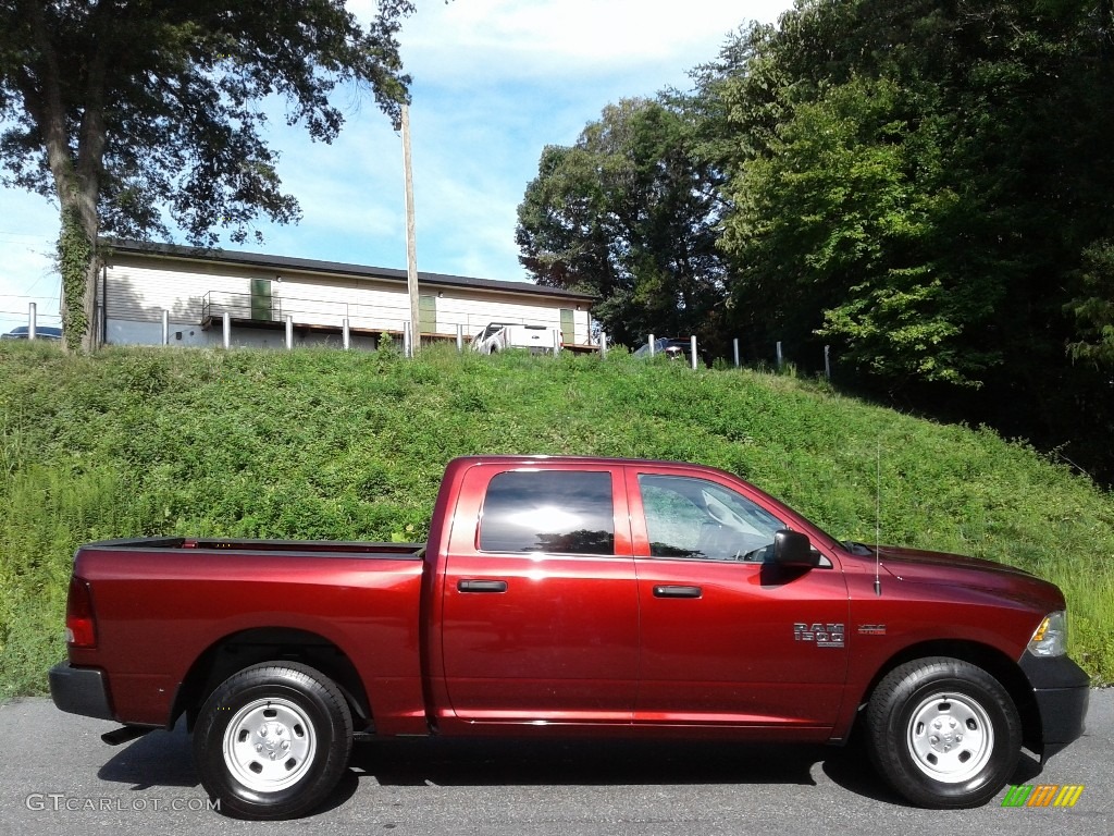 2020 1500 Classic Tradesman Crew Cab 4x4 - Delmonico Red Pearl / Black/Diesel Gray photo #5