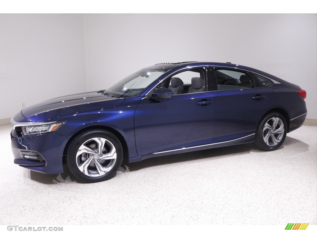 2019 Accord EX-L Sedan - Obsidian Blue Pearl / Black photo #3