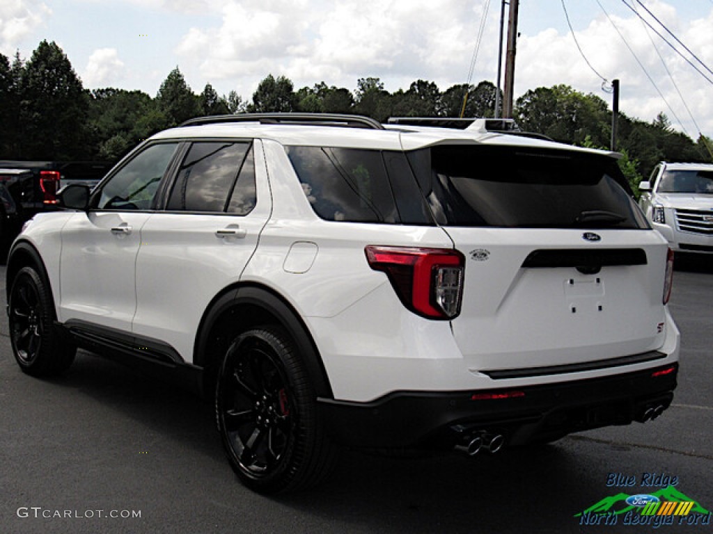 2021 Explorer ST 4WD - Star White Metallic Tri-Coat / Ebony photo #3