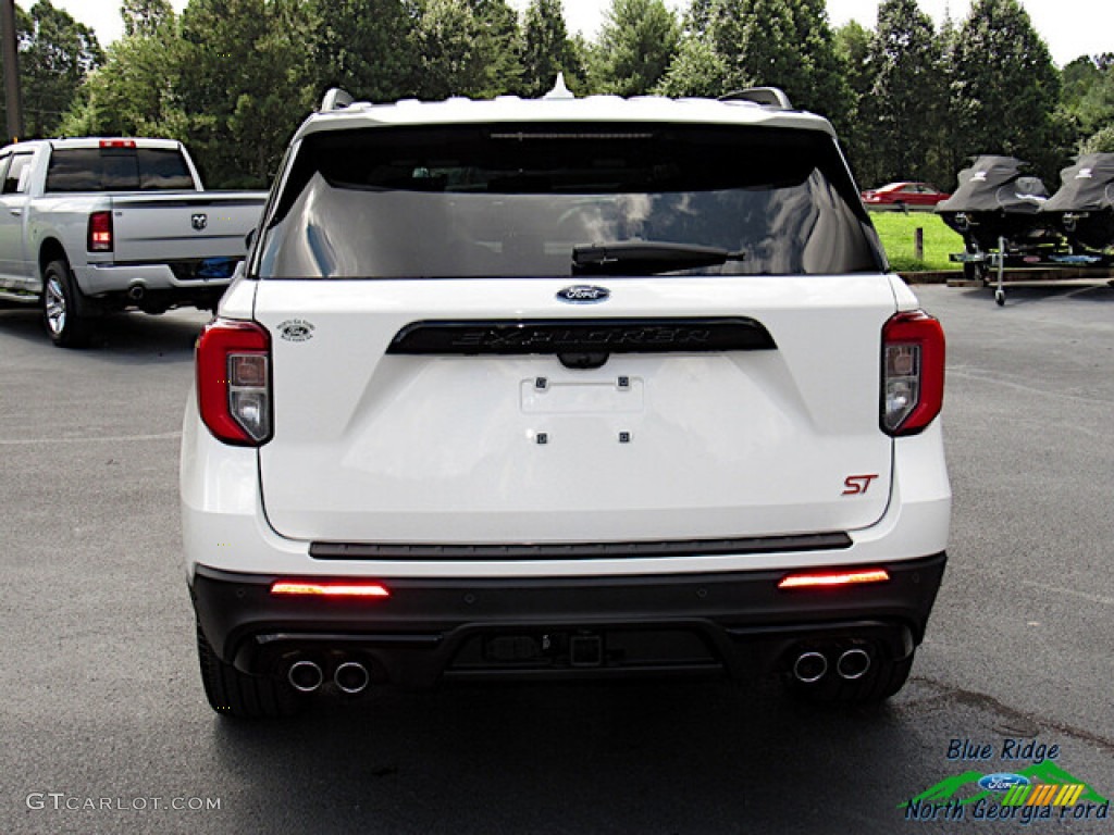 2021 Explorer ST 4WD - Star White Metallic Tri-Coat / Ebony photo #4