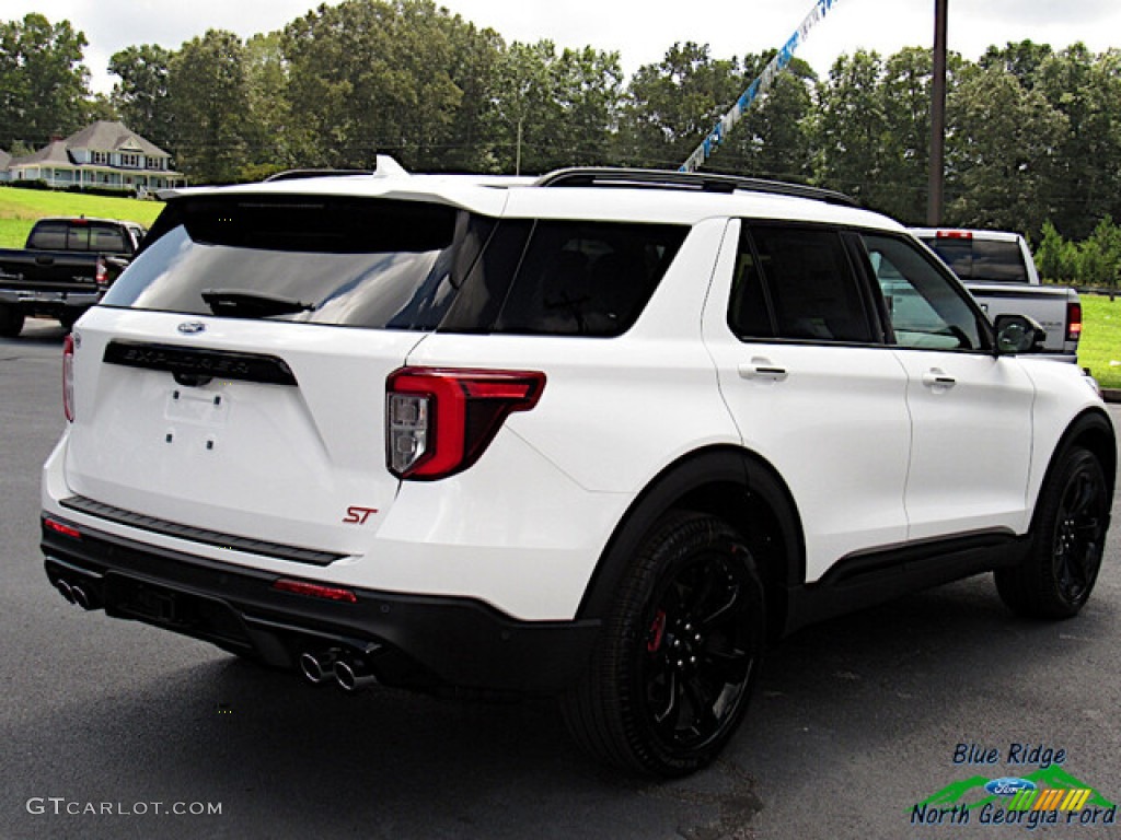 2021 Explorer ST 4WD - Star White Metallic Tri-Coat / Ebony photo #5