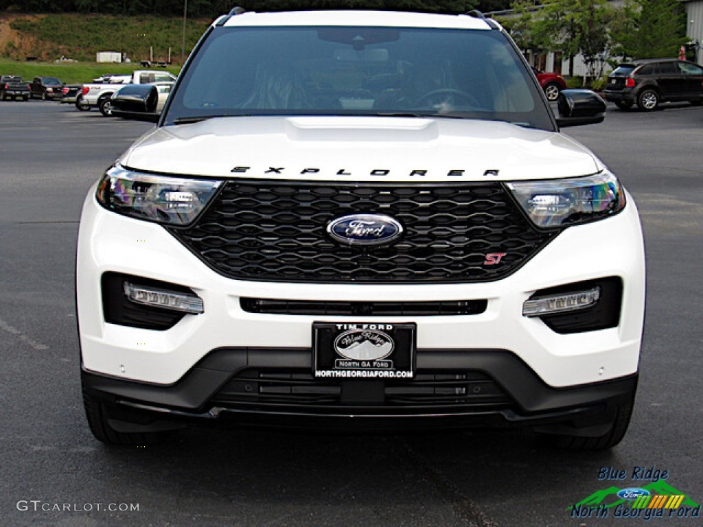 2021 Explorer ST 4WD - Star White Metallic Tri-Coat / Ebony photo #8