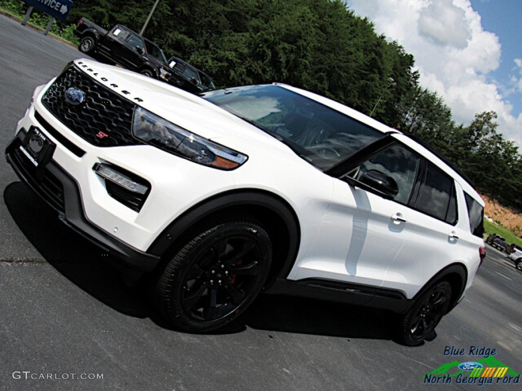 2021 Explorer ST 4WD - Star White Metallic Tri-Coat / Ebony photo #26