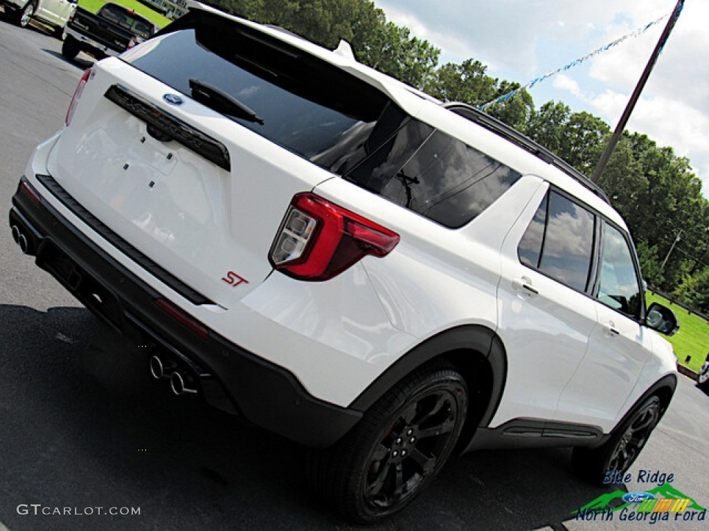 2021 Explorer ST 4WD - Star White Metallic Tri-Coat / Ebony photo #28