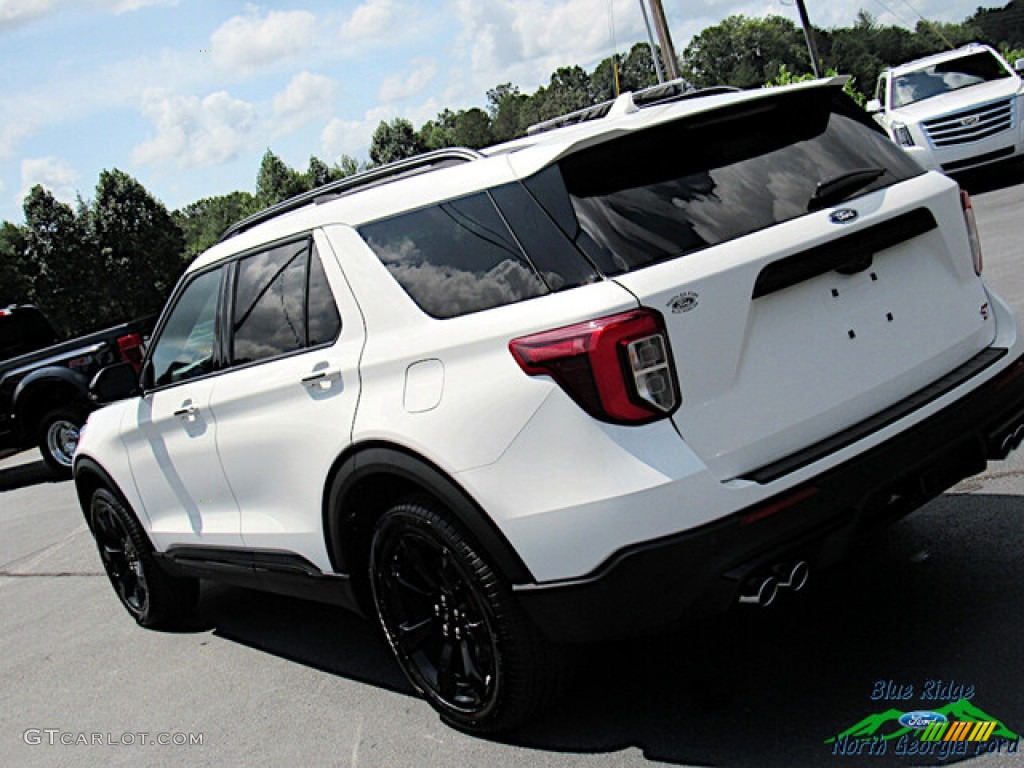 2021 Explorer ST 4WD - Star White Metallic Tri-Coat / Ebony photo #29