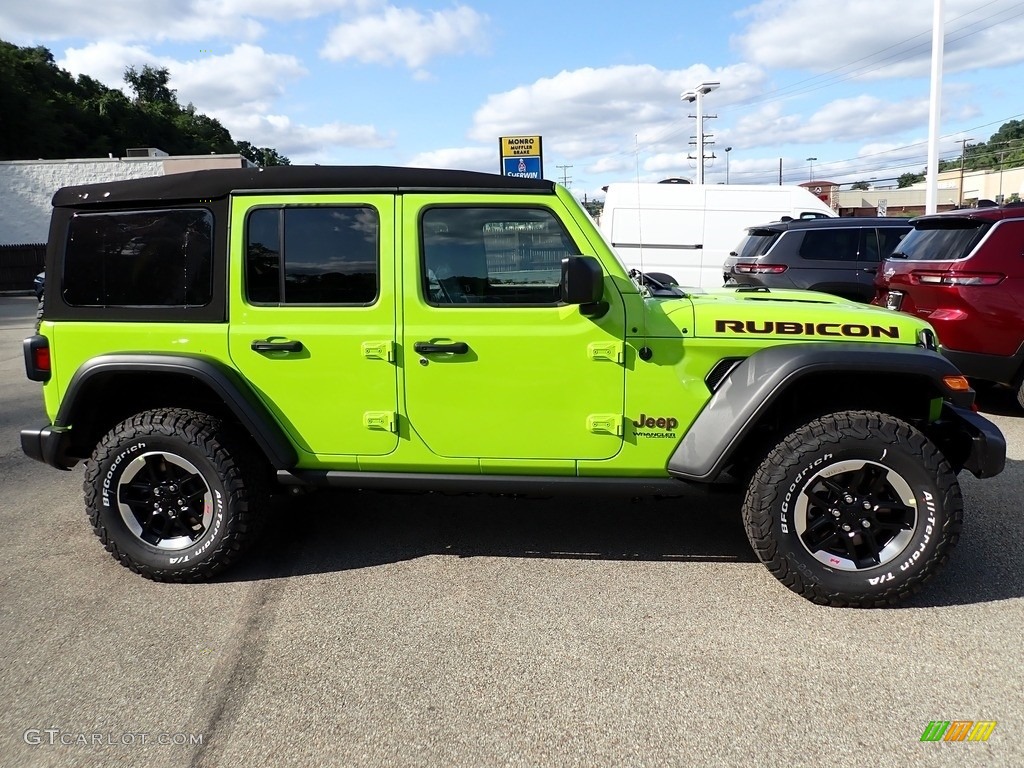 Limited Edition Gecko 2021 Jeep Wrangler Unlimited Rubicon 4x4 Exterior Photo #142818007