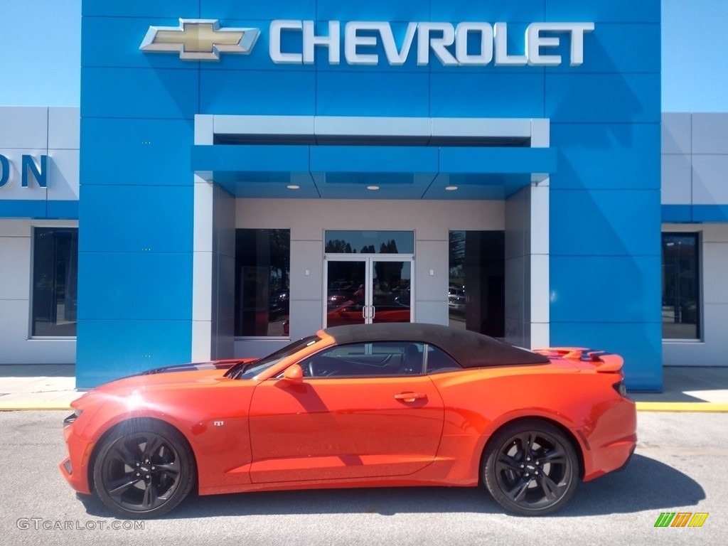 2019 Camaro SS Convertible - Crush (Orange) / Jet Black photo #1