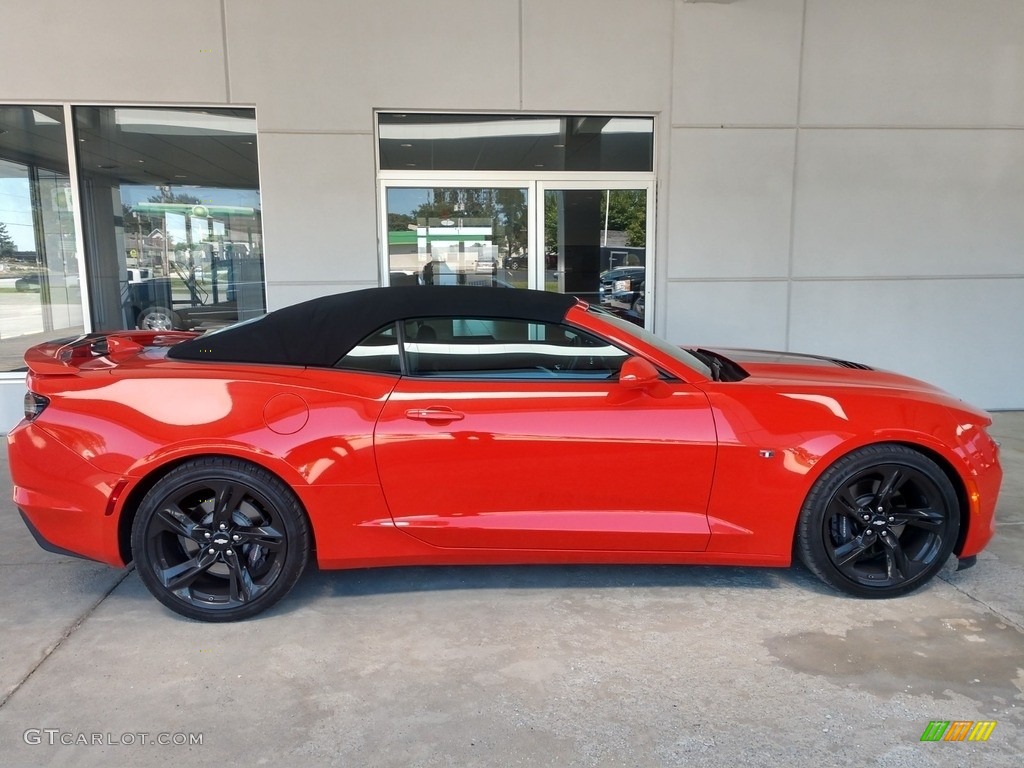 2019 Camaro SS Convertible - Crush (Orange) / Jet Black photo #3