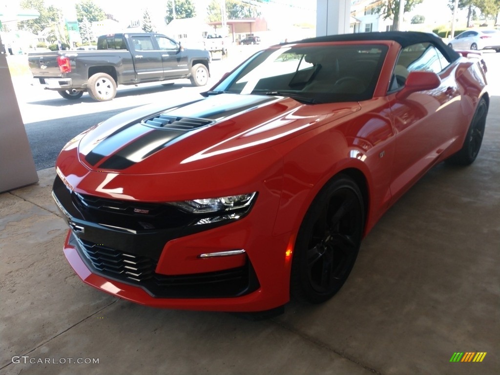 2019 Camaro SS Convertible - Crush (Orange) / Jet Black photo #8