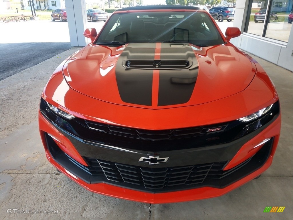 2019 Camaro SS Convertible - Crush (Orange) / Jet Black photo #9