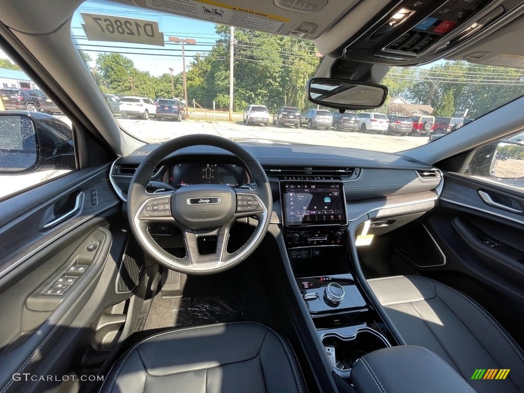 Black Interior 2021 Jeep Grand Cherokee L Limited 4x4 Photo #142818878