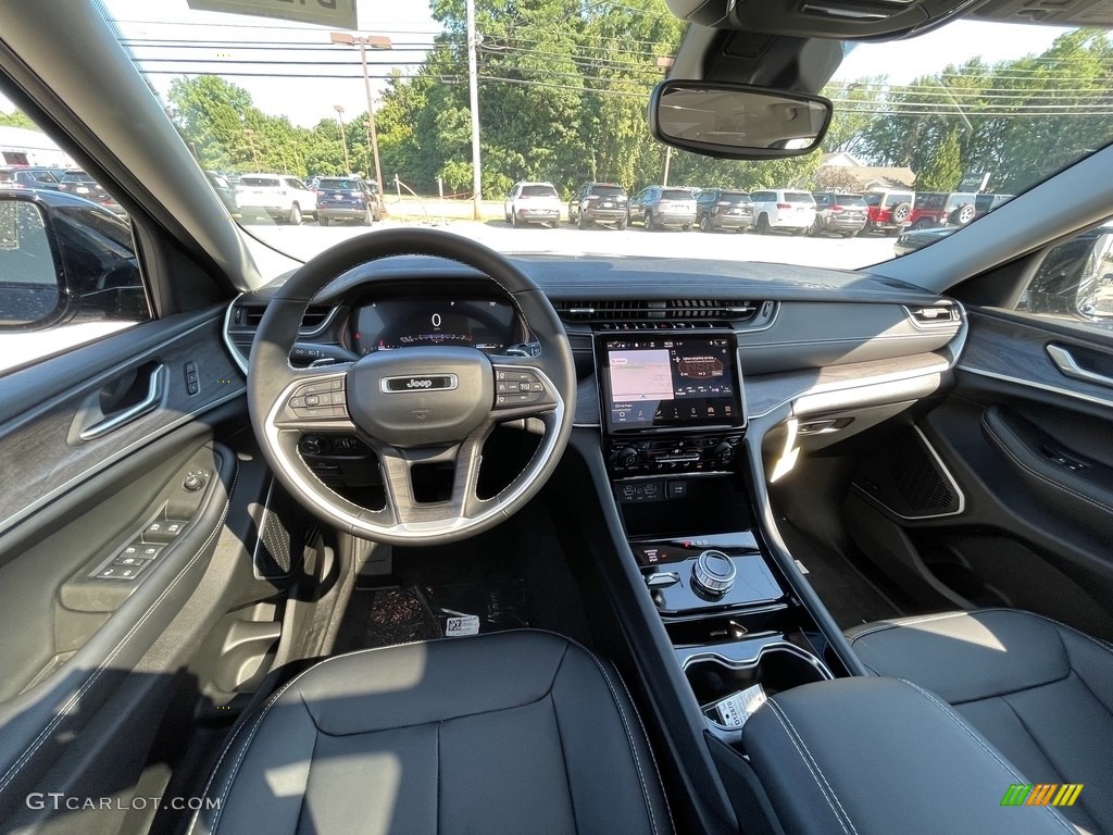 Black Interior 2021 Jeep Grand Cherokee L Limited 4x4 Photo #142820498
