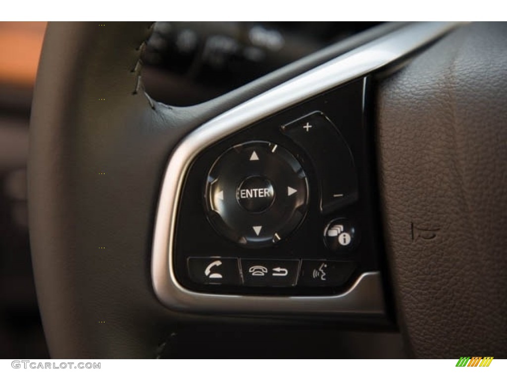 2021 Honda CR-V Touring AWD Black Steering Wheel Photo #142821454