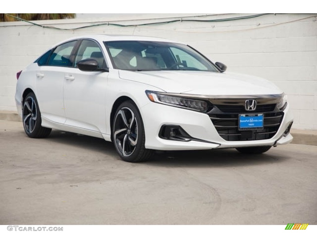 2021 Accord Sport - Platinum White Pearl / Black photo #1