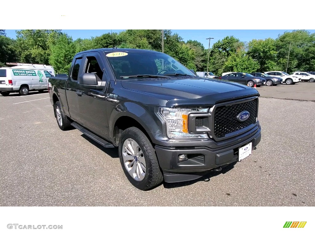 2018 F150 XL SuperCab 4x4 - Lead Foot / Earth Gray photo #1