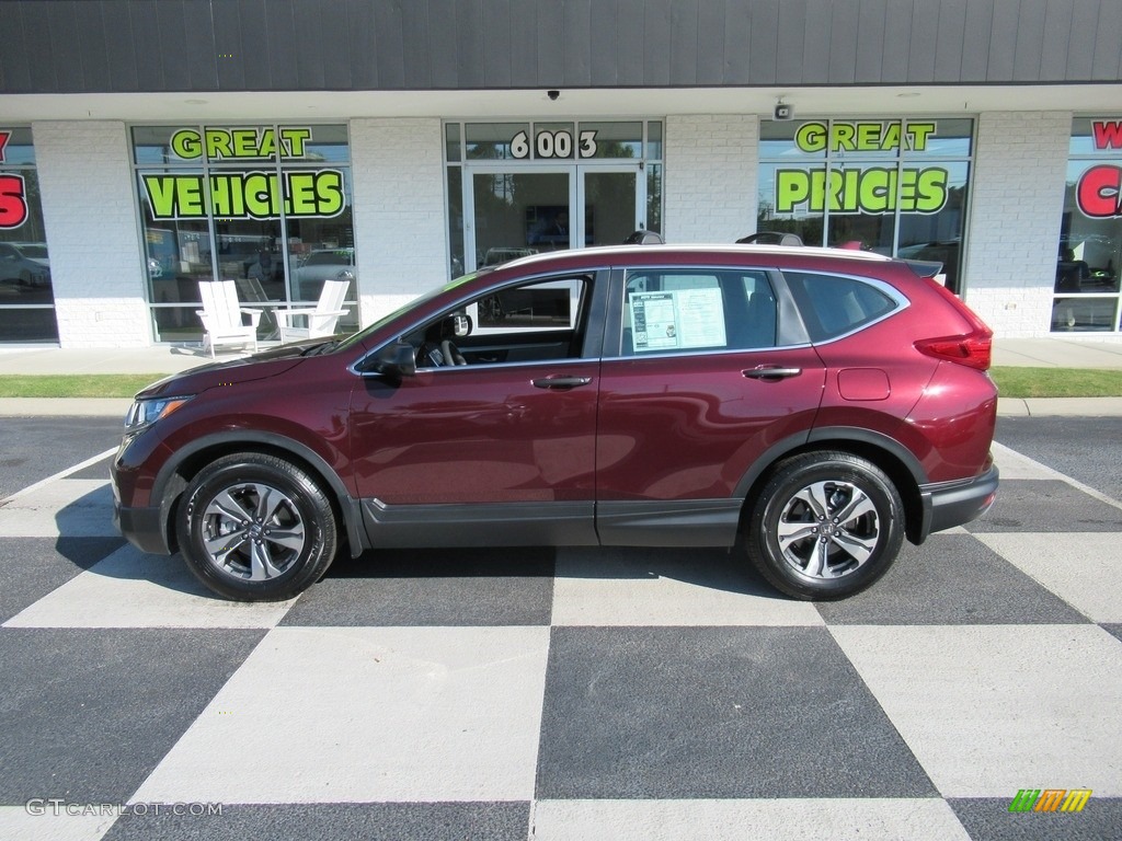 2018 CR-V LX - Basque Red Pearl II / Gray photo #1