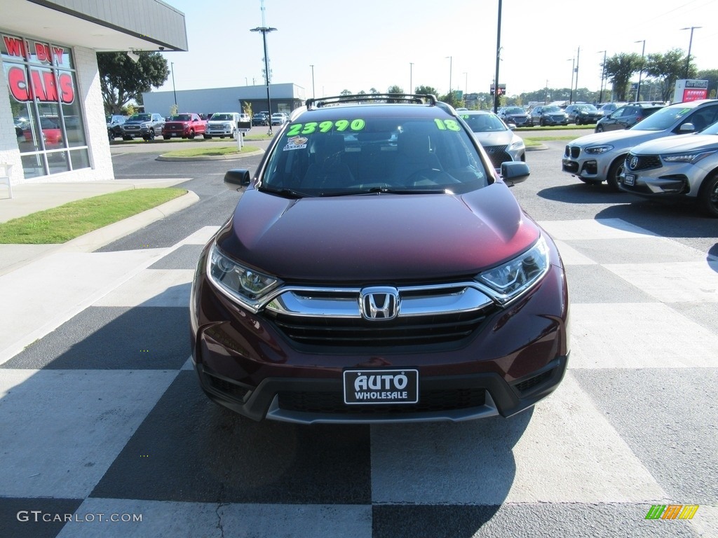 2018 CR-V LX - Basque Red Pearl II / Gray photo #2