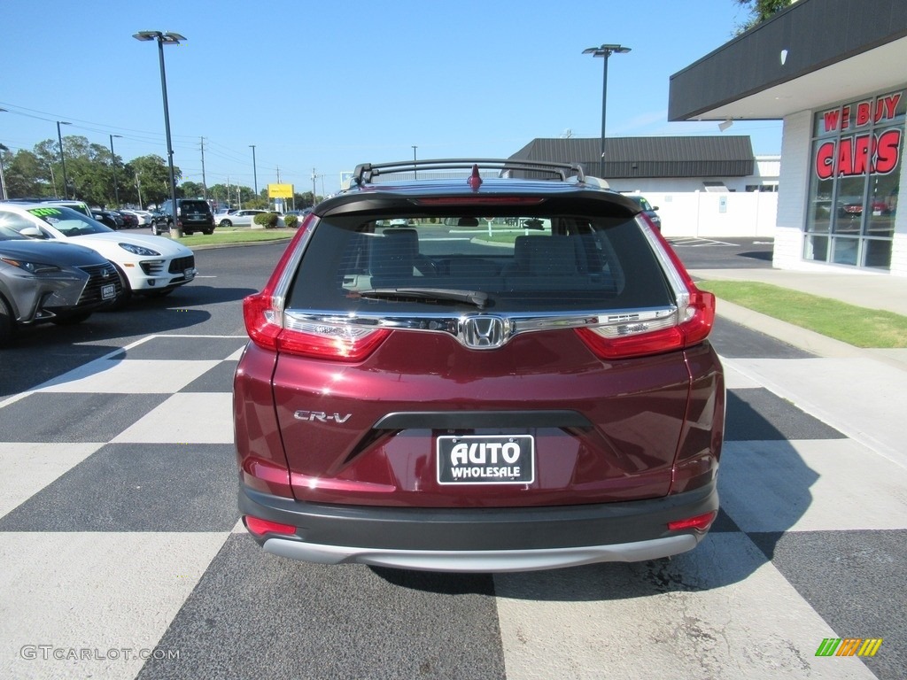 2018 CR-V LX - Basque Red Pearl II / Gray photo #4