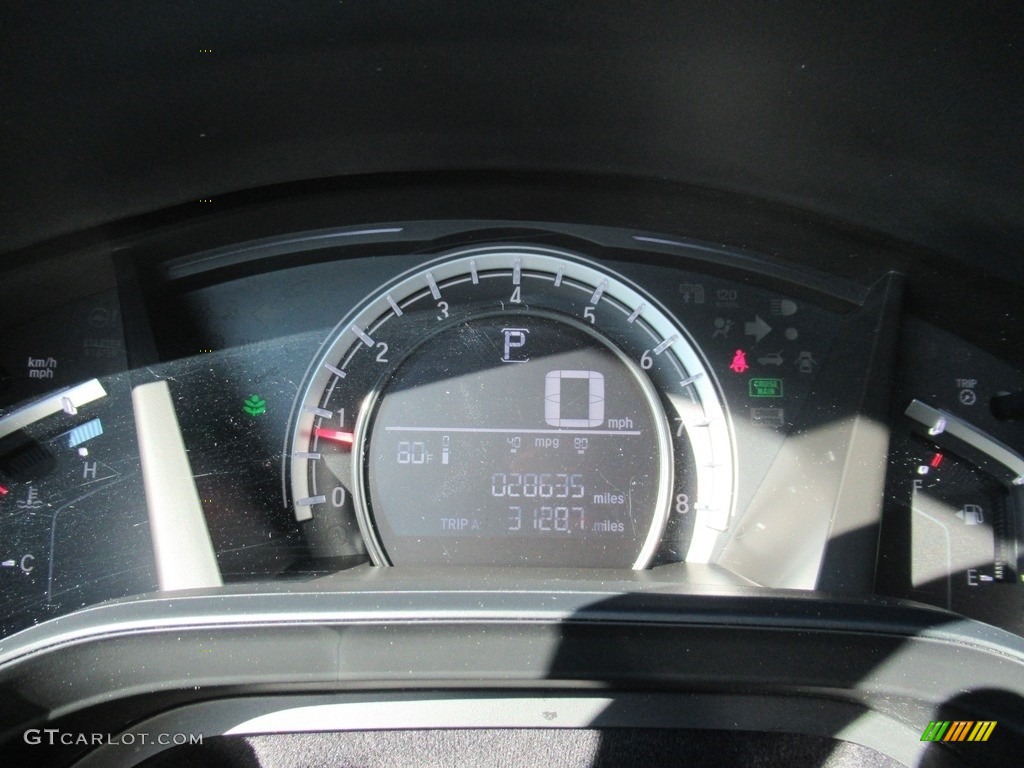 2018 CR-V LX - Basque Red Pearl II / Gray photo #16