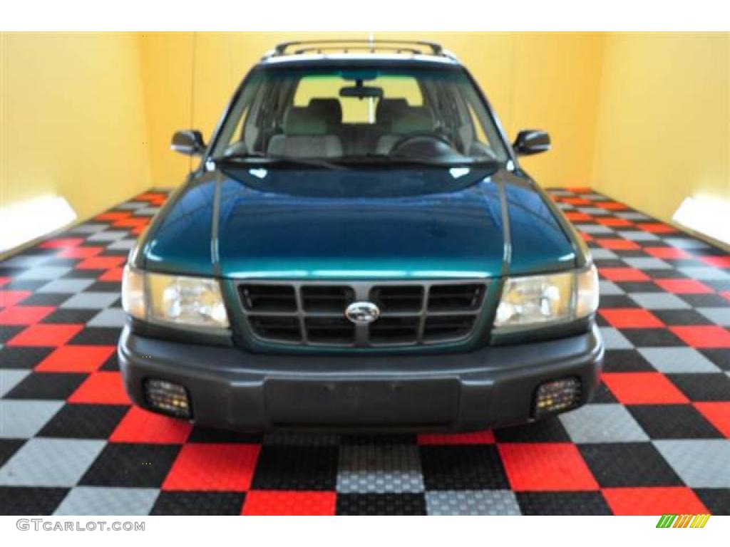 2000 Forester 2.5 L - Arcadia Green / Beige photo #2