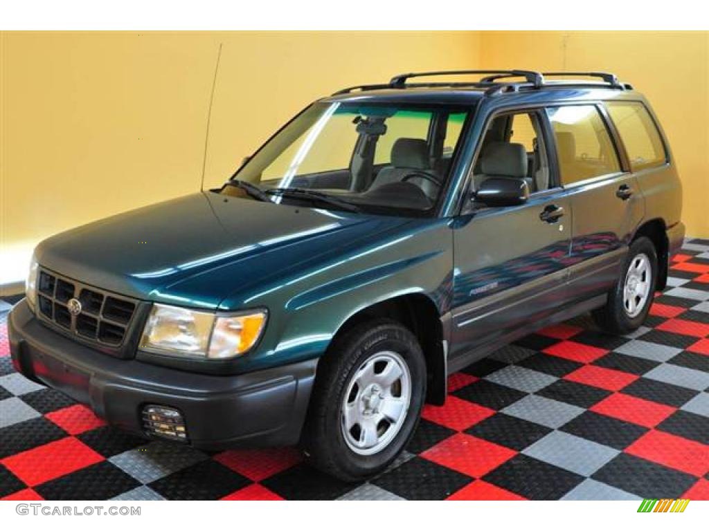 2000 Forester 2.5 L - Arcadia Green / Beige photo #3