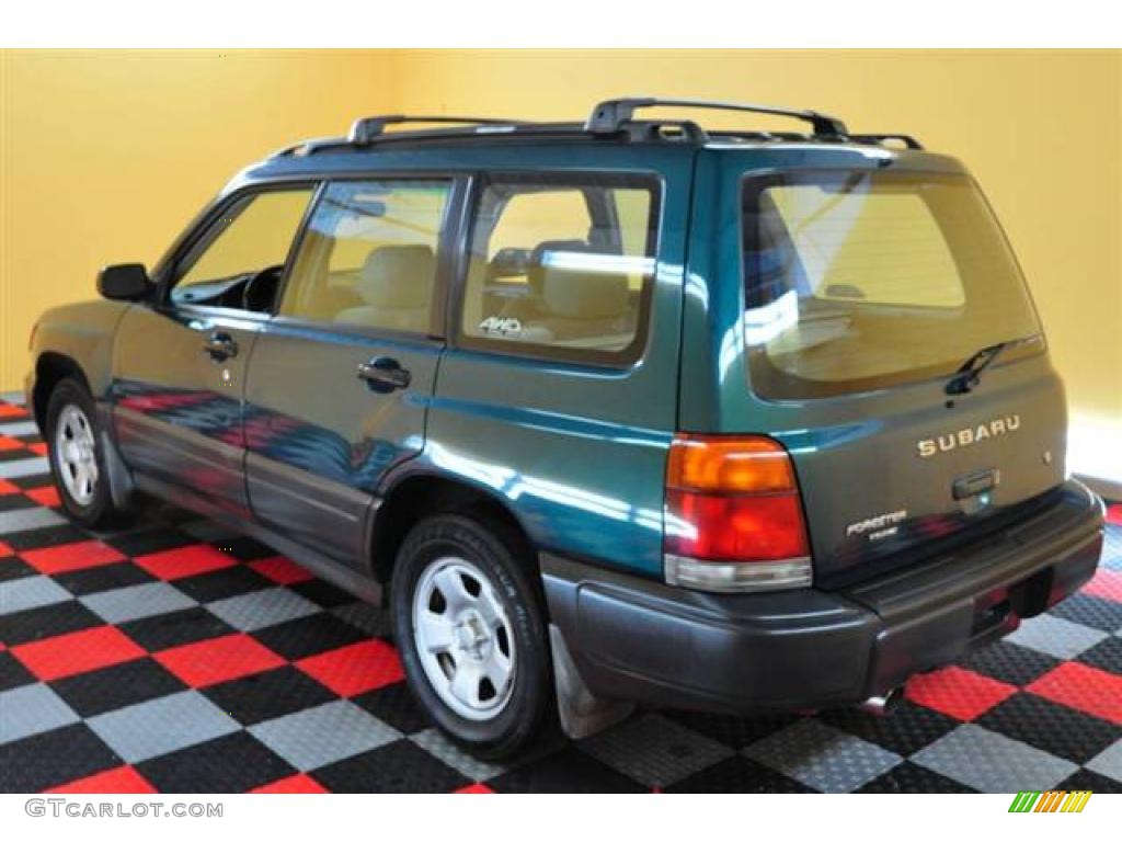 2000 Forester 2.5 L - Arcadia Green / Beige photo #4