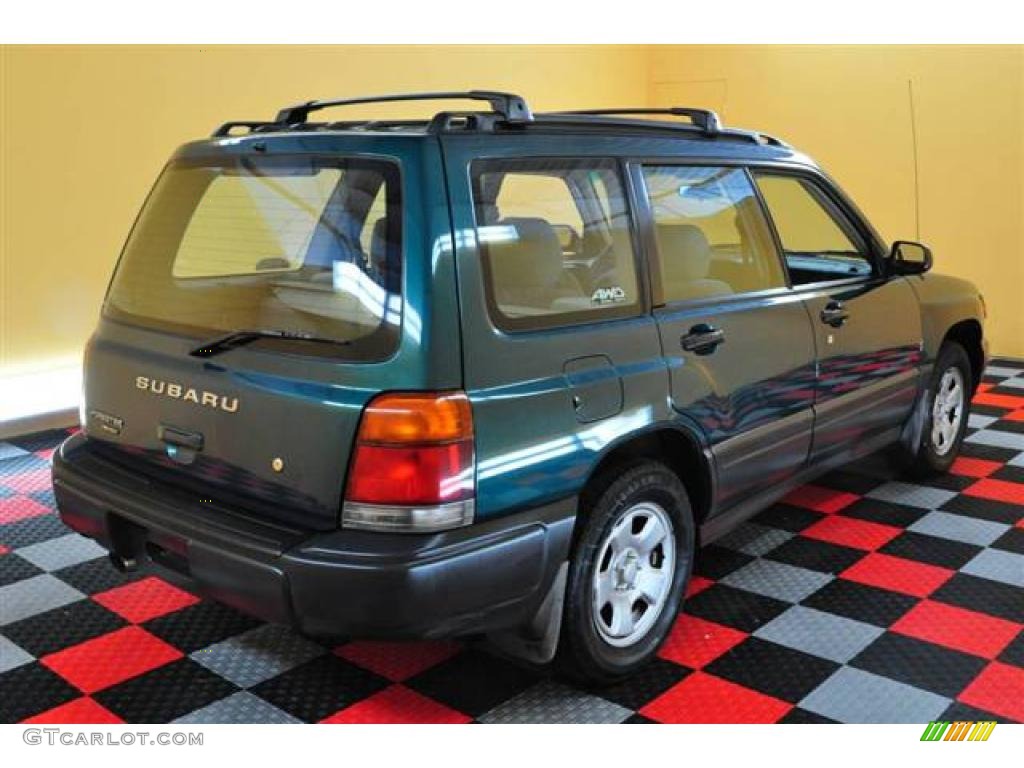 2000 Forester 2.5 L - Arcadia Green / Beige photo #6
