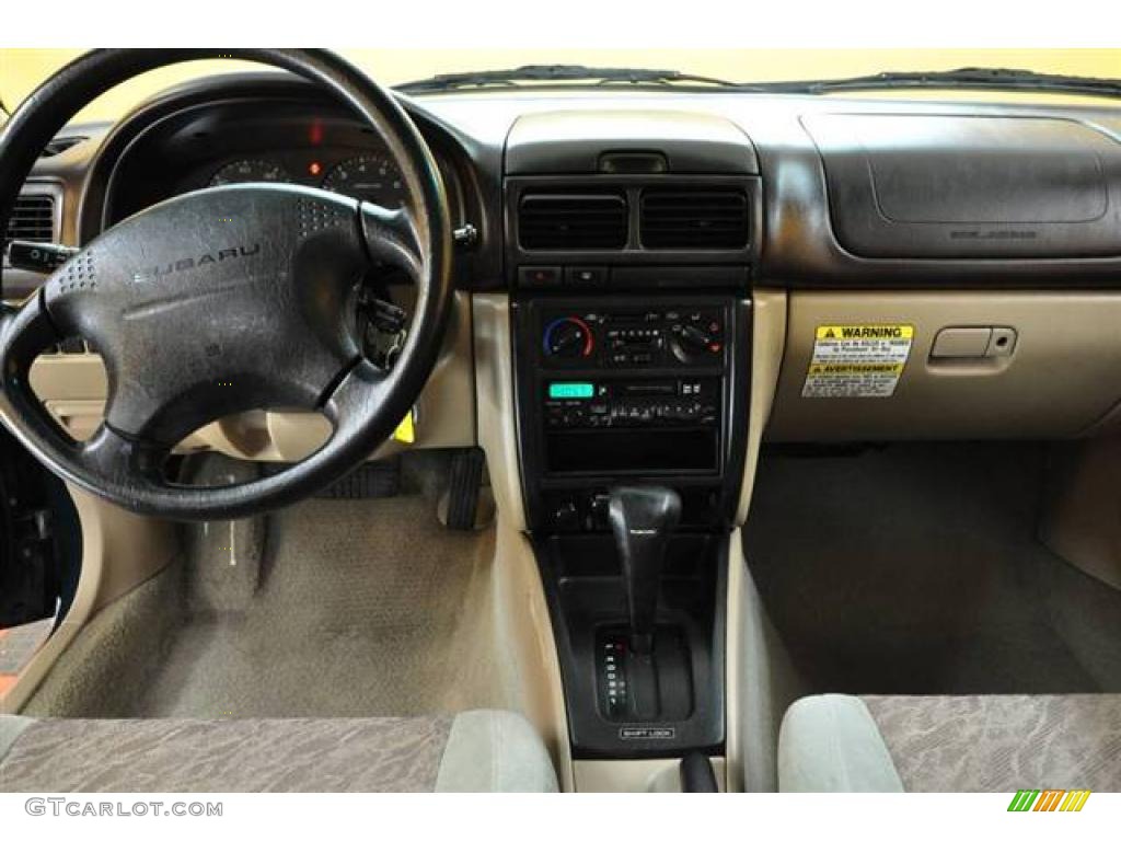 2000 Forester 2.5 L - Arcadia Green / Beige photo #7