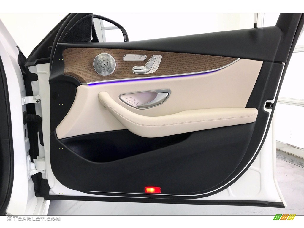 2017 Mercedes-Benz E 300 Sedan Macchiato Beige/Black Door Panel Photo #142828064