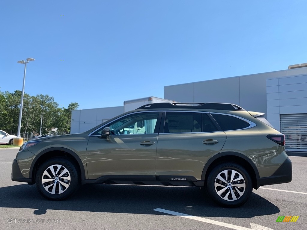 2022 Outback 2.5i Premium - Autumn Green Metallic / Warm Ivory photo #3