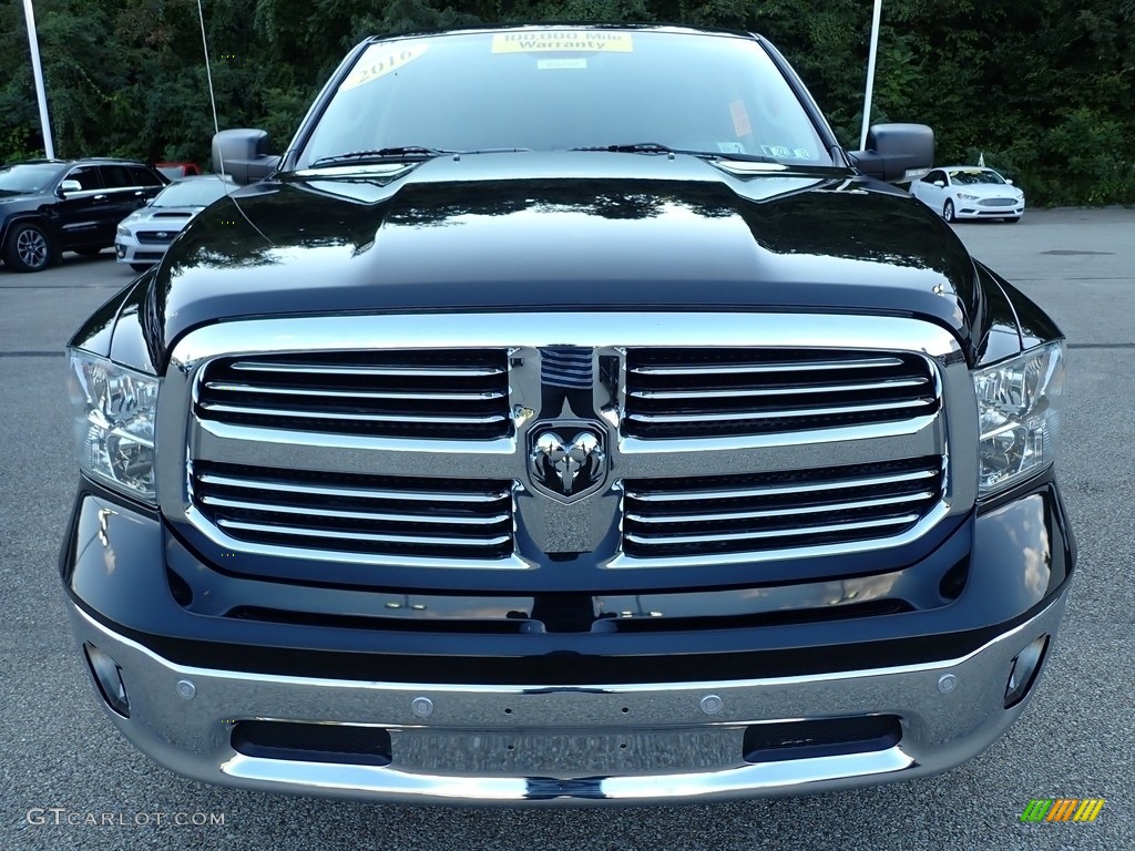 Brilliant Black Crystal Pearl 2016 Ram 1500 Big Horn Crew Cab 4x4 Exterior Photo #142829879