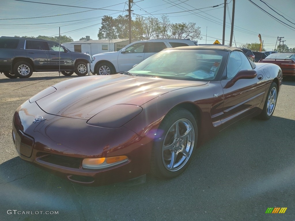 2003 Corvette Convertible - 50th Anniversary Red / Shale photo #3