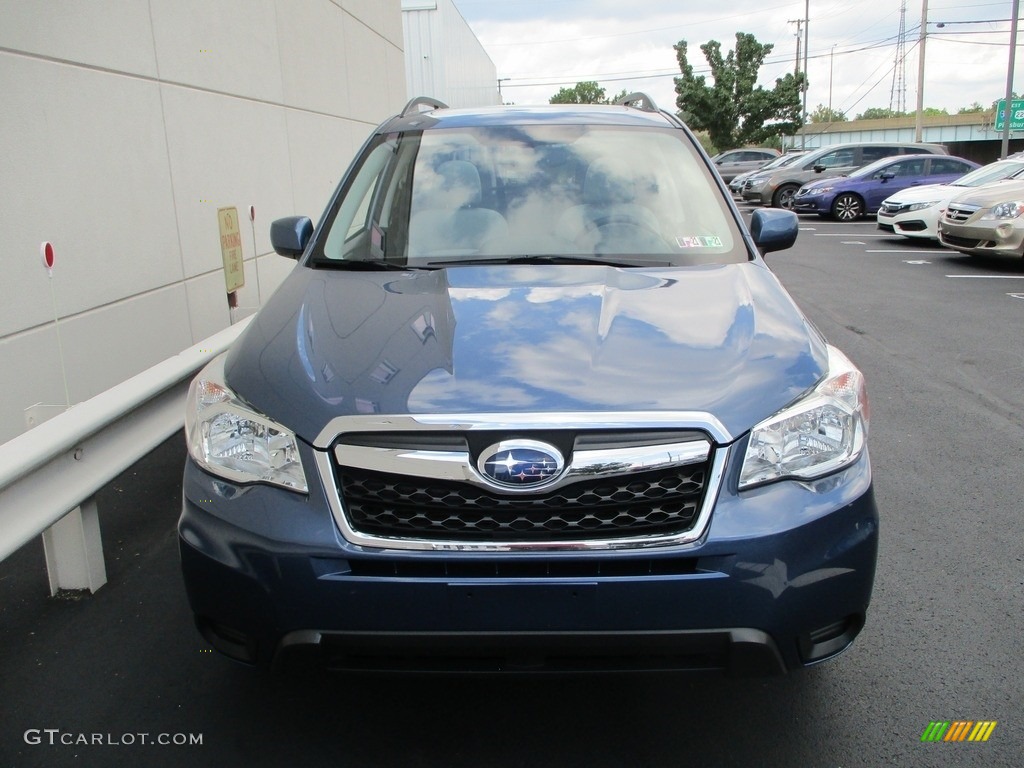 2014 Forester 2.5i Premium - Marine Blue Pearl / Platinum photo #8