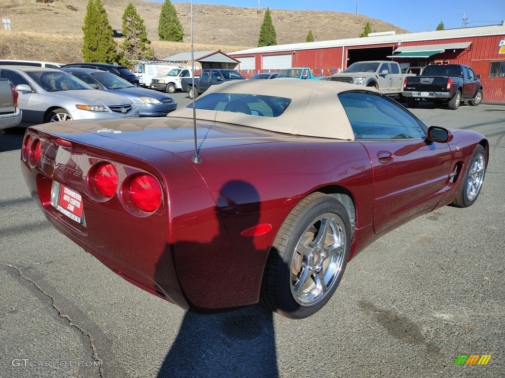 2003 Corvette Convertible - 50th Anniversary Red / Shale photo #7