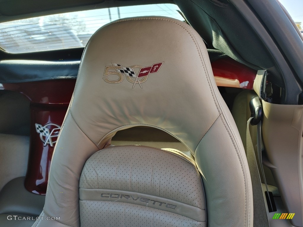 2003 Corvette Convertible - 50th Anniversary Red / Shale photo #9