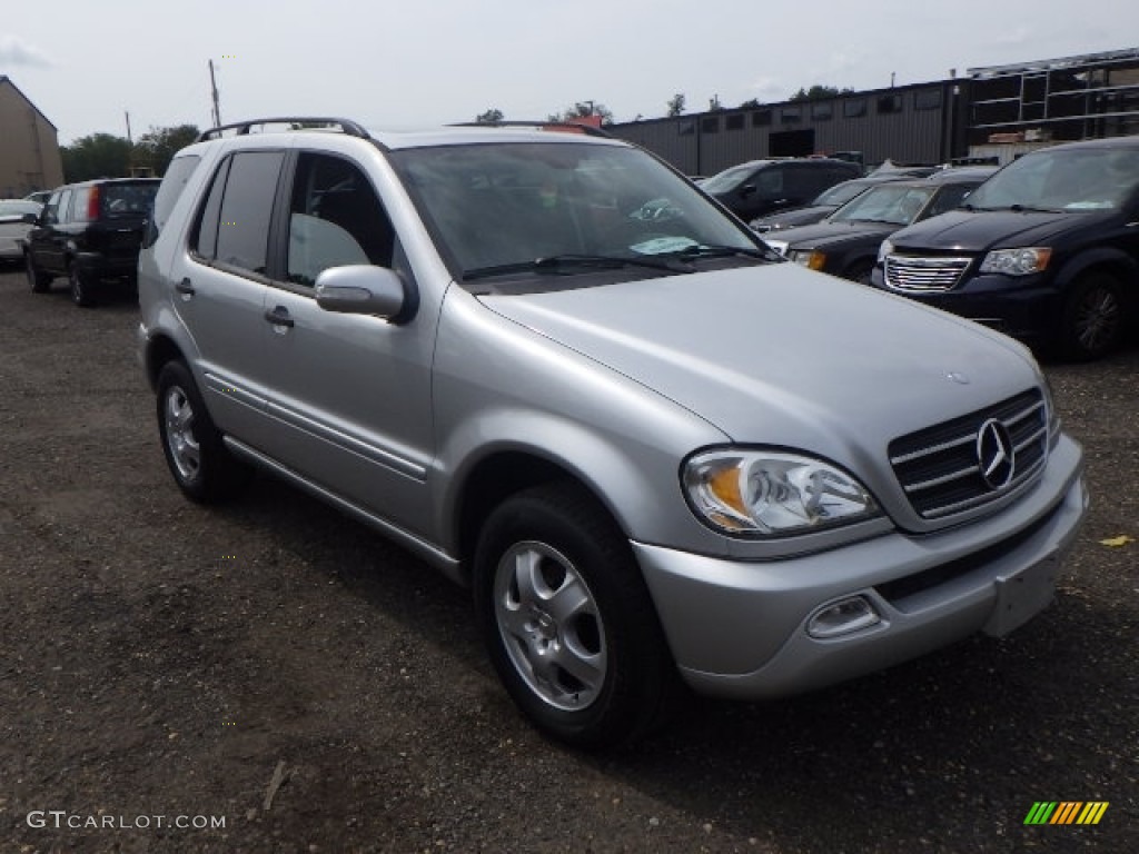 2004 ML 350 4Matic - Brilliant Silver Metallic / Ash Grey photo #3