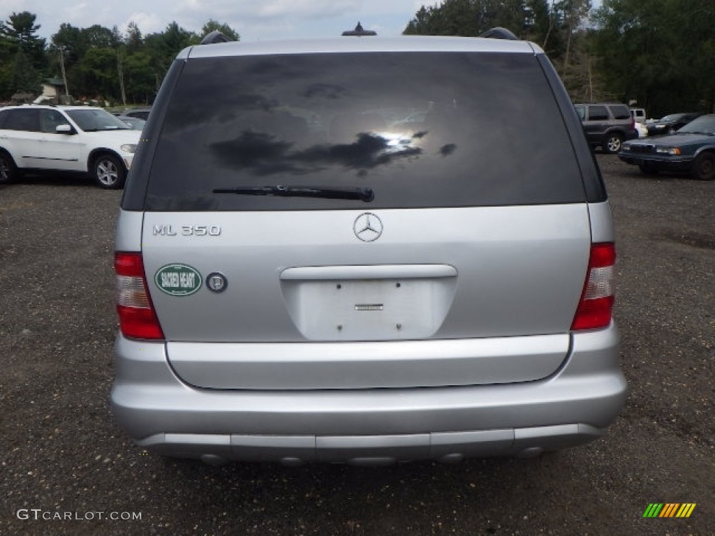 2004 ML 350 4Matic - Brilliant Silver Metallic / Ash Grey photo #5
