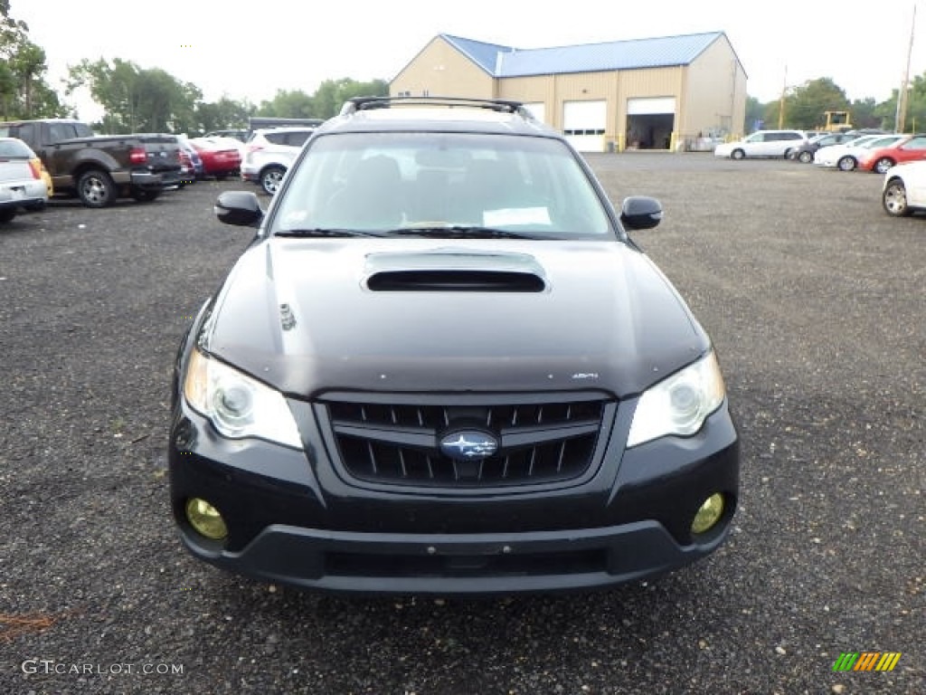 2008 Outback 2.5XT Limited Wagon - Obsidian Black Pearl / Off Black photo #2