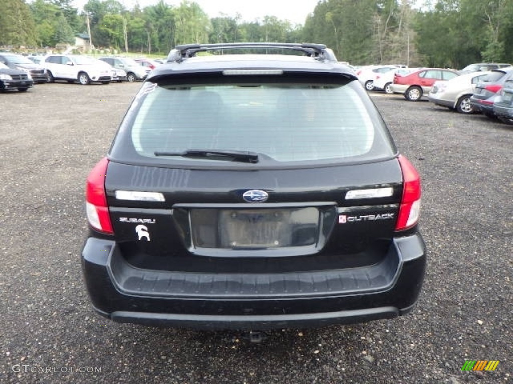 2008 Outback 2.5XT Limited Wagon - Obsidian Black Pearl / Off Black photo #5